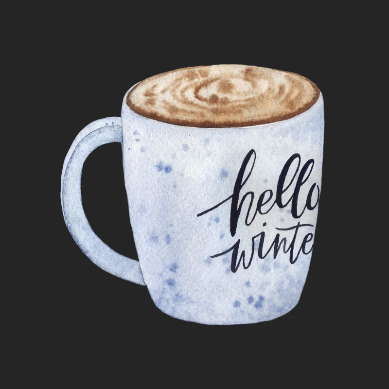 Tasse d'hiver avec cappuccino Homme Sweat-shirt à enfiler
