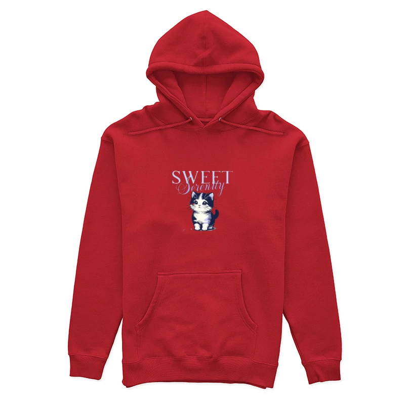 Süße Serenität Niedliches Kätzchen Illustration Damen Pullover Hoodie