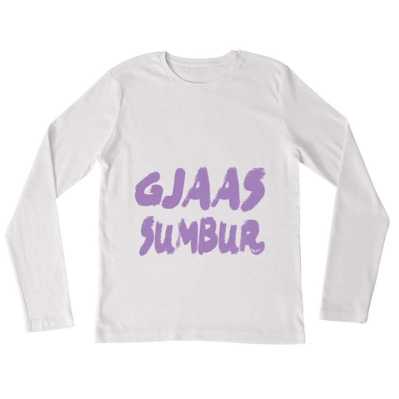 Gjaas Sumbur Grafikdesign Damen Langarm T-Shirt