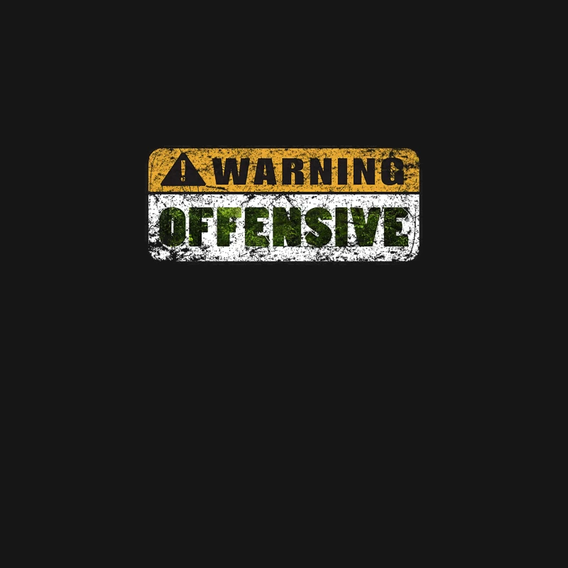 Warning Offensive Desk Mat