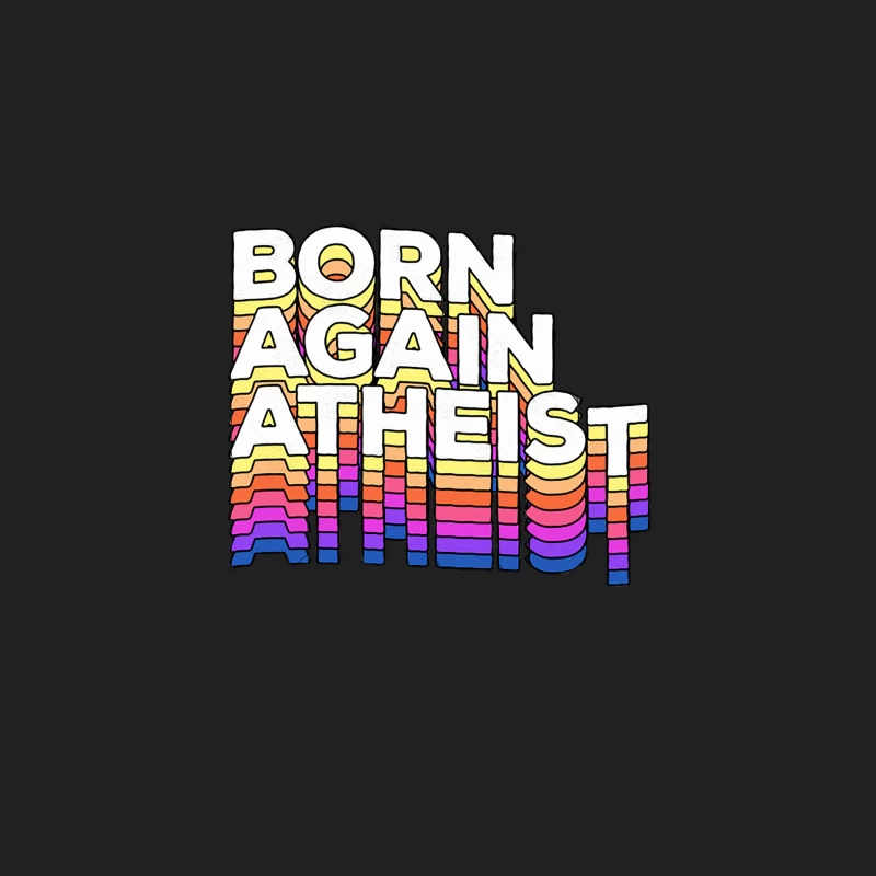 Born Again Atheist 2 - Typographic Design Bucket Hat