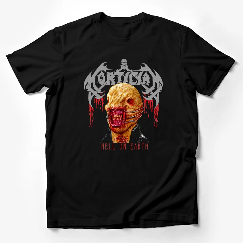 Mortician Hell On Earth Male T-Shirt