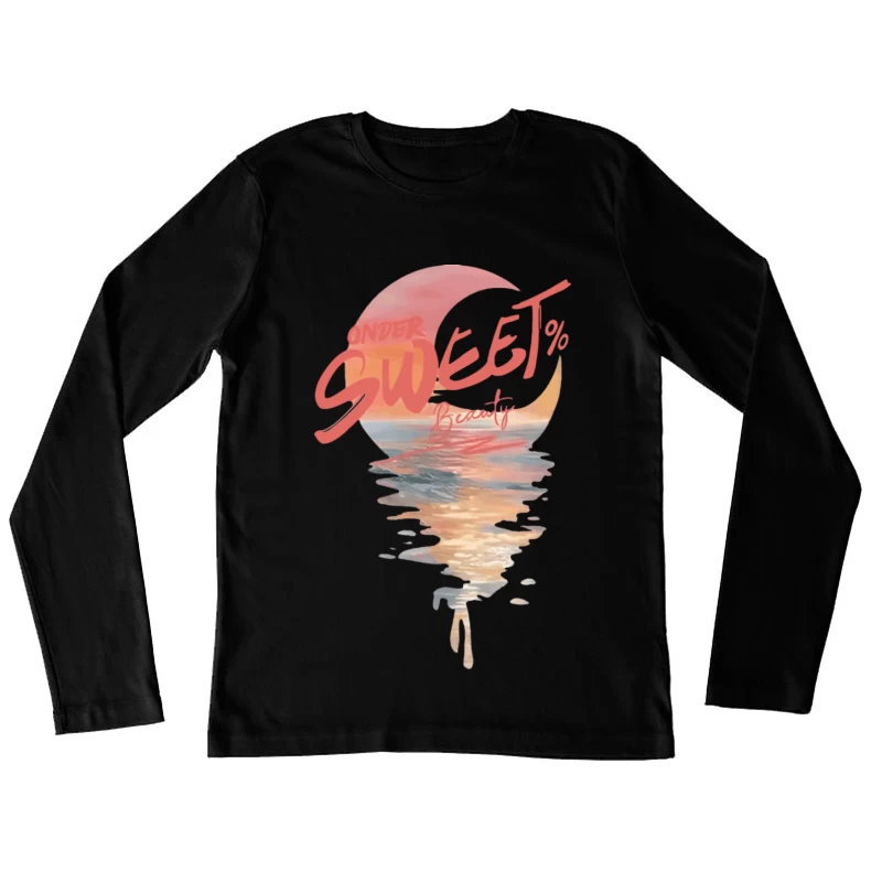 Sonnenuntergang am Meer Damen Langarm T-Shirt