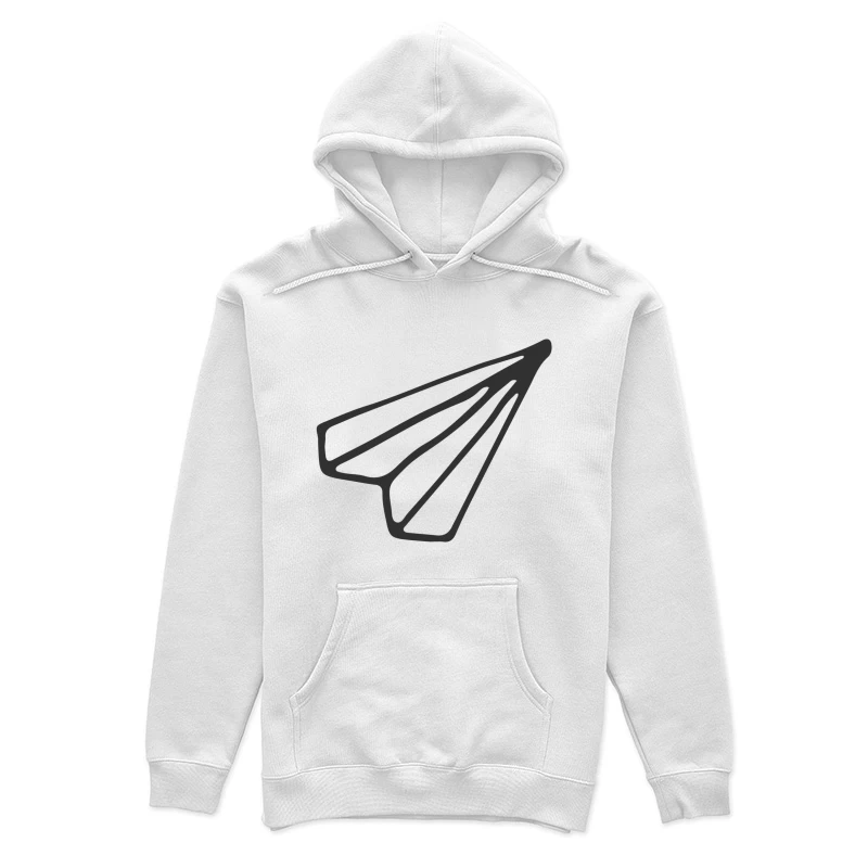 Icône d'avion en papier minimaliste Femme Sweat à capuche