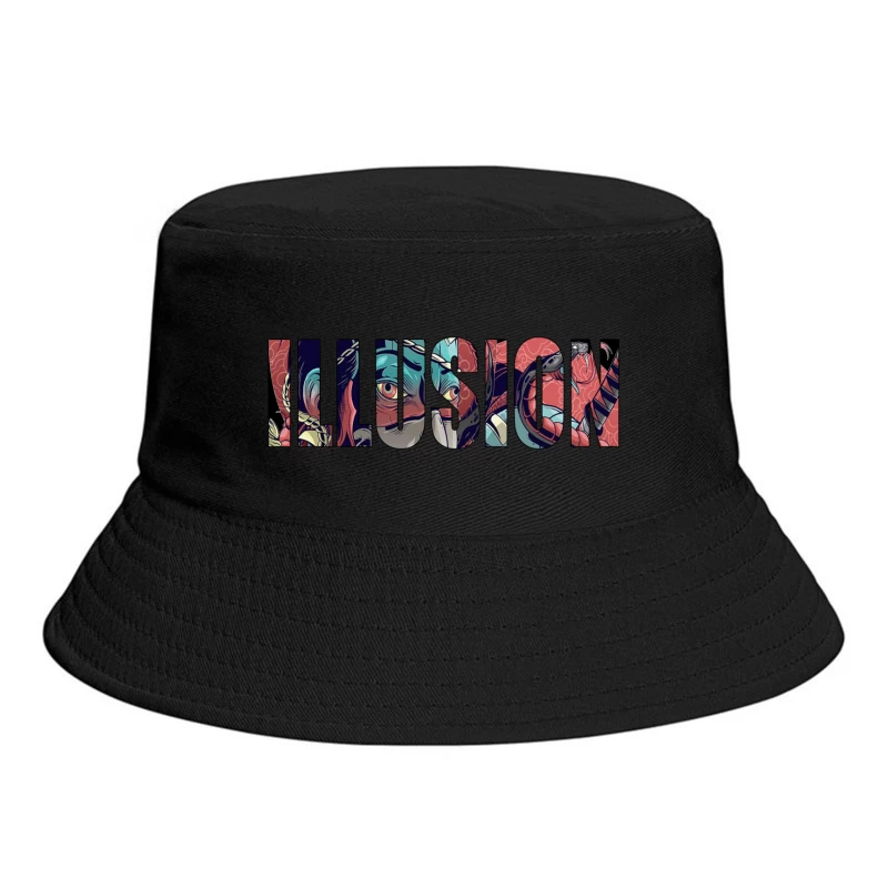 Colorful Artistic Illusion Design Bucket Hat
