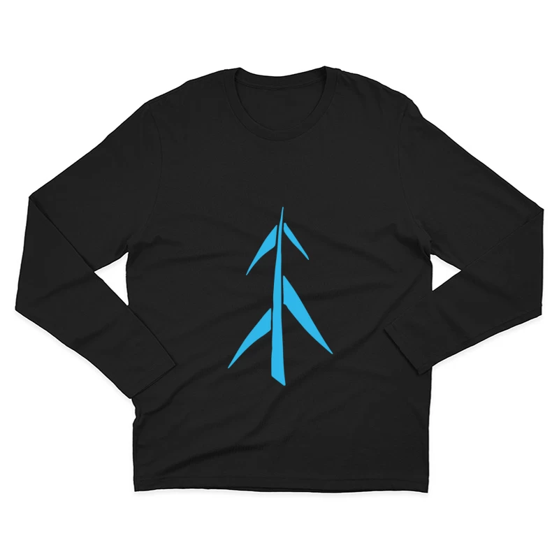 Symbole moderne bleu Homme Manches Longues T-Shirt