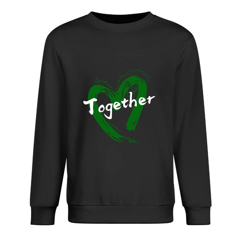 Zusammen Herz Kunst Herren Pullover Sweatshirt
