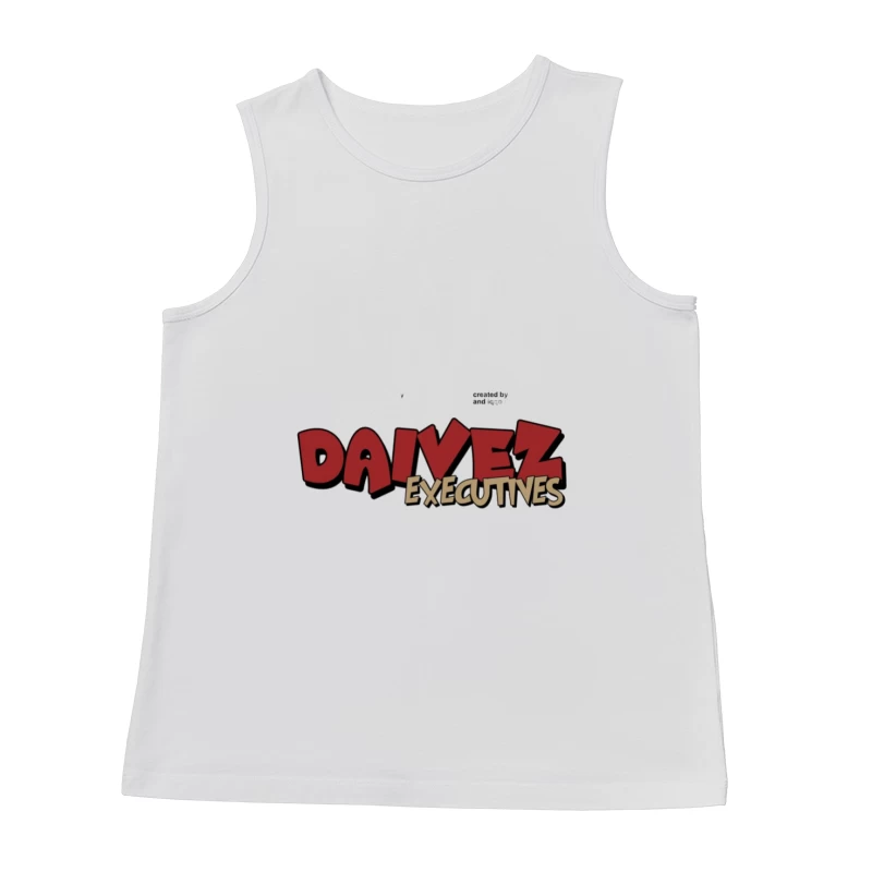 Daivez Executives Logo in Rot und Beige Herren Tanktops