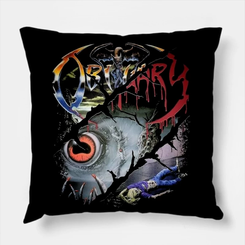 Obituary Throw Pillow