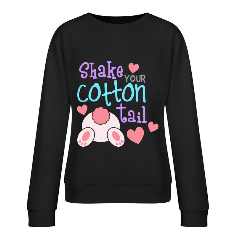 Secouez votre queue de coton charmante Femme Sweat-shirt à enfiler
