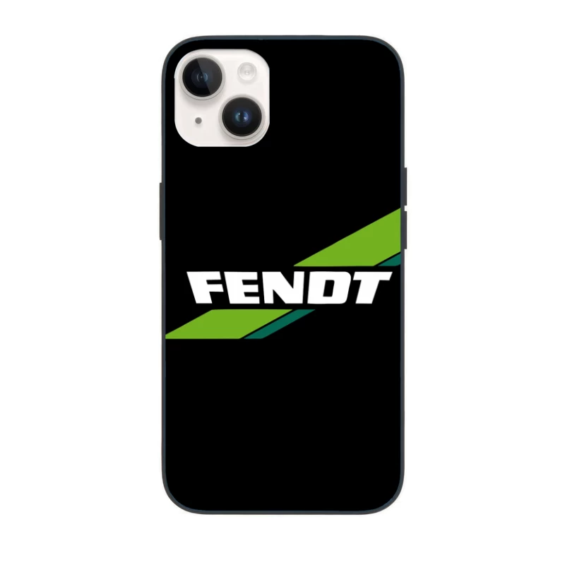 Fendt Agricultural Machinery Logo with Green Diagonal Stripes iPhone Case