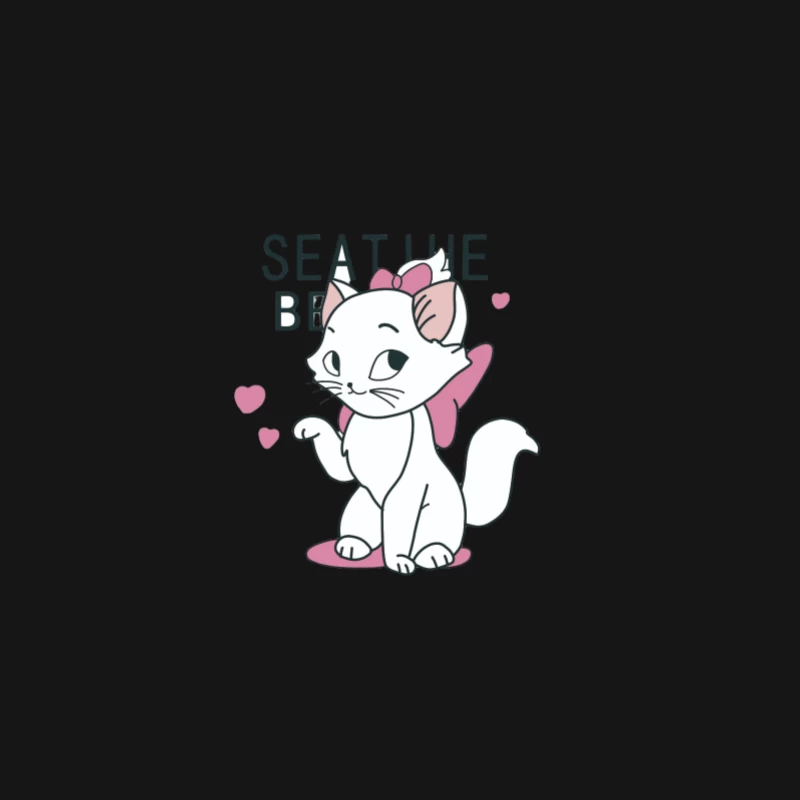 Chaton mignon avec nœud Homme Manches Longues T-Shirt