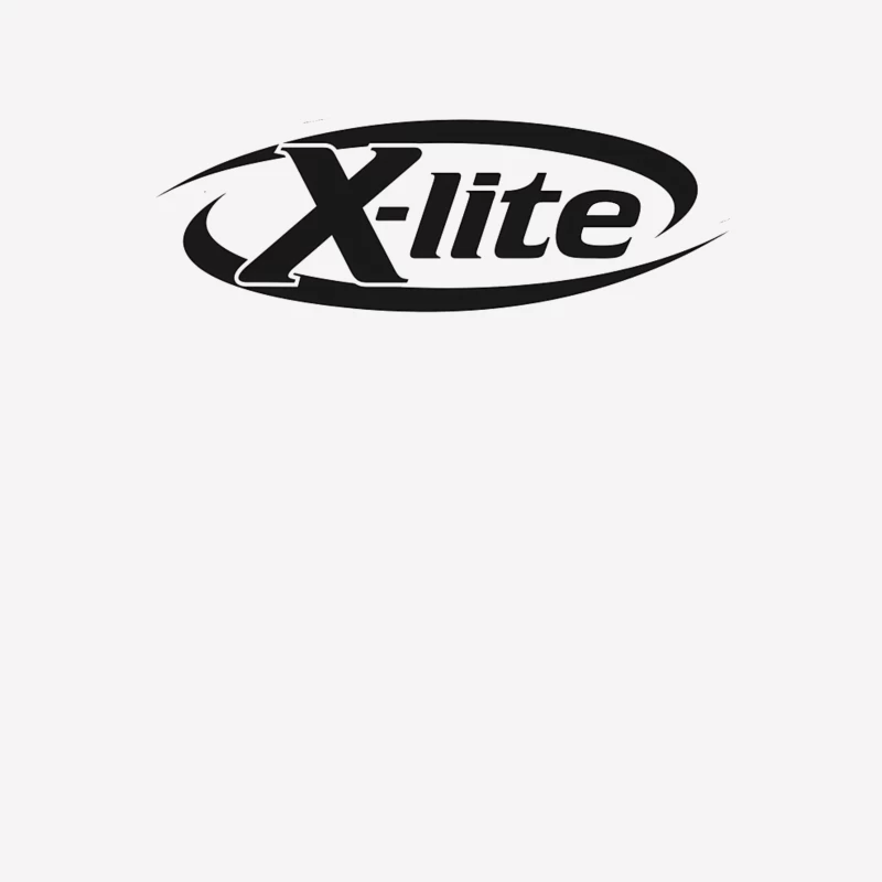 X-lite Black and White Brand Logo Design Male T-Shirt