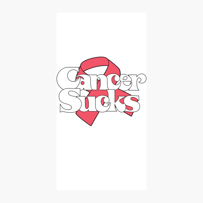 Cancer Sucks  Original Cancer Awareness Design iPhone Case