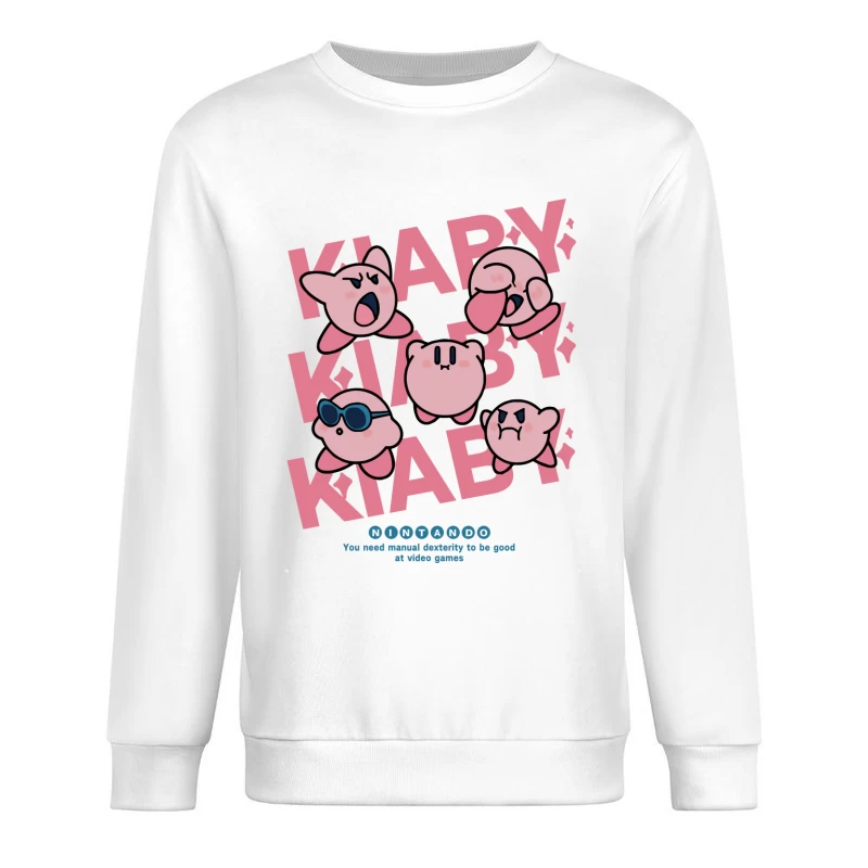 Verschiedene Kirby-Ausdrücke Design Herren Pullover Sweatshirt