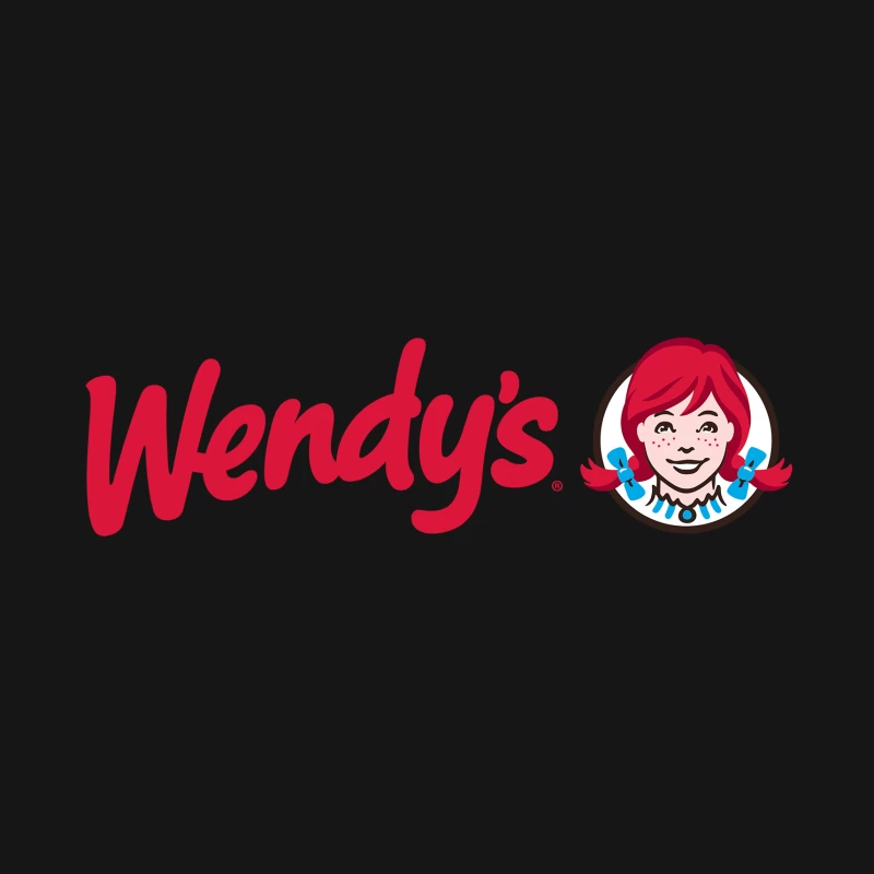 Wendy's Restaurant Chain Logo with Red Text and Iconic Mascot Desk Mat