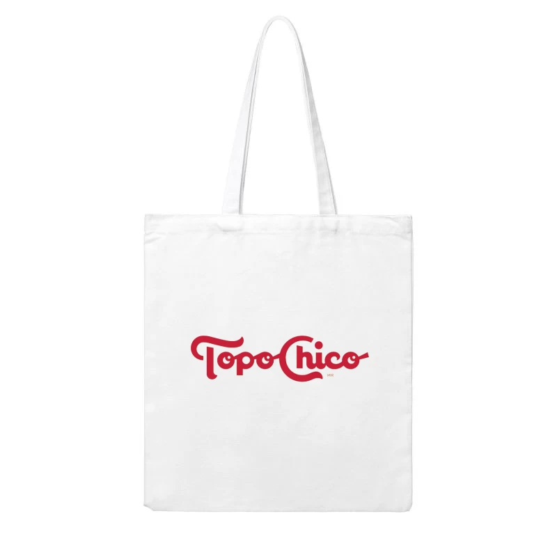 Topo Chico Vintage-Style Red Logo Design Cotton Tote Bag