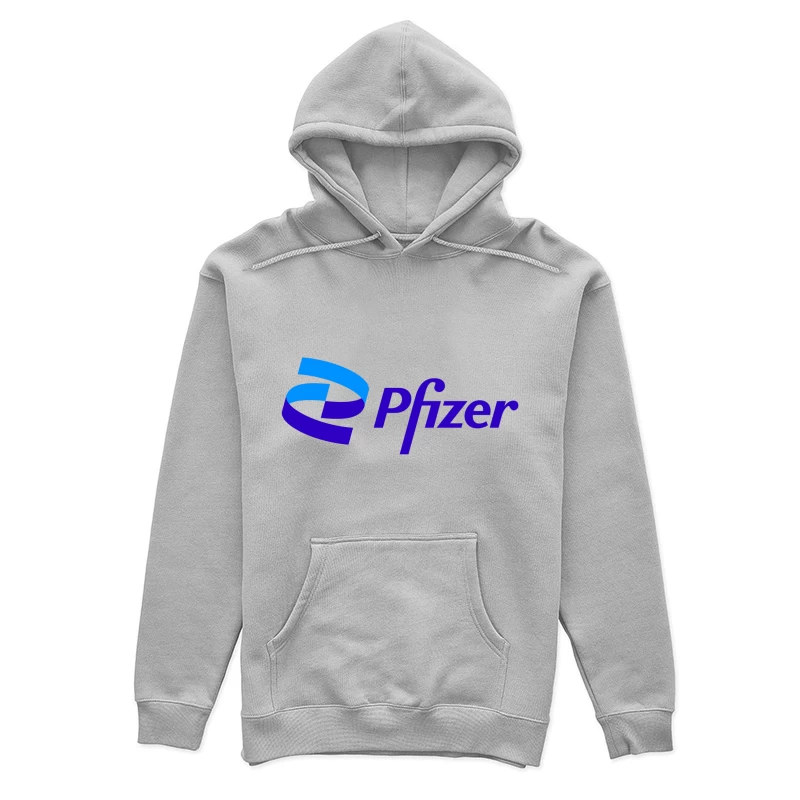 Pfizer Pharmaceutical Company Logo in Blue and Purple Female Pullover Hoodie