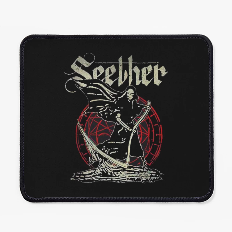 Gothic Skeleton Band Art - Seether Rock Metal Design Mouse Pad