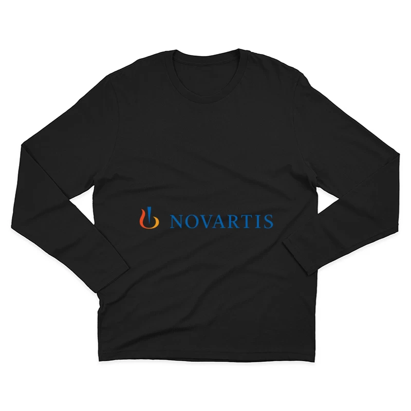 Novartis Healthcare Company Corporate Logo Male Long Sleeve T-Shirt