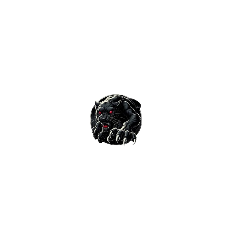 Fierce Black Panther Illustration Coffee Mug