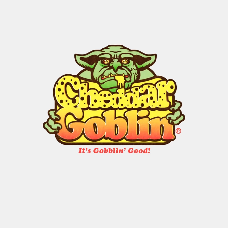 Retro Goblin Character Food Logo with Yellow Typography Male Tank Top