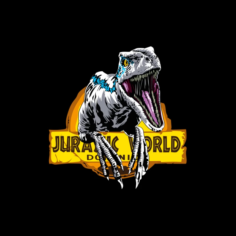 Jurassic World Velociraptor Logo Pin