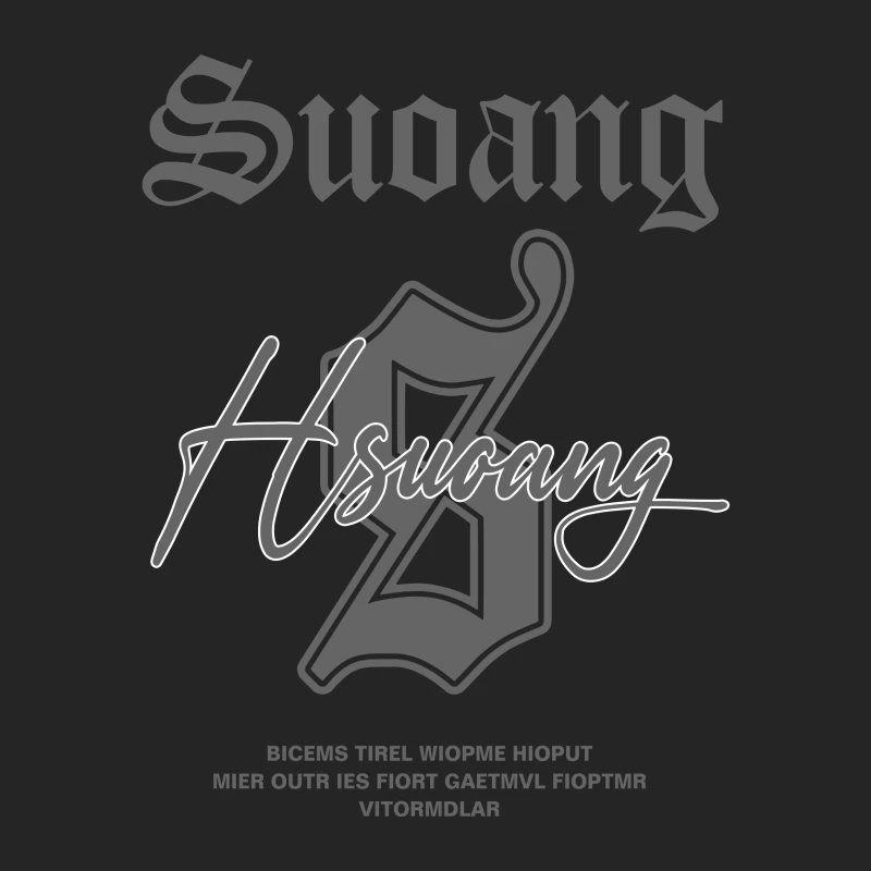 Gothic Typografie Design Herren Pullover Sweatshirt
