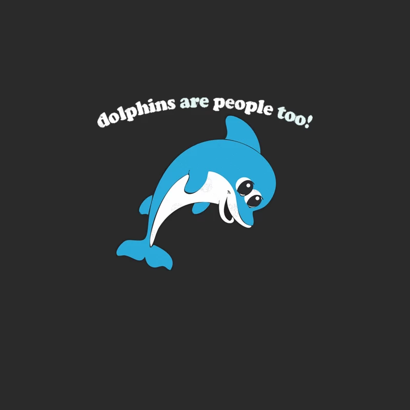 Dolphins Are People Too  Funny Retro Design Baseball Cap