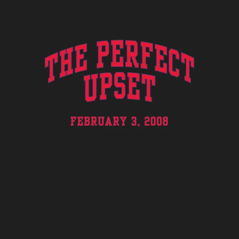 The Perfect Upset: Sports Typography for February 3, 2008 Male Tank Top