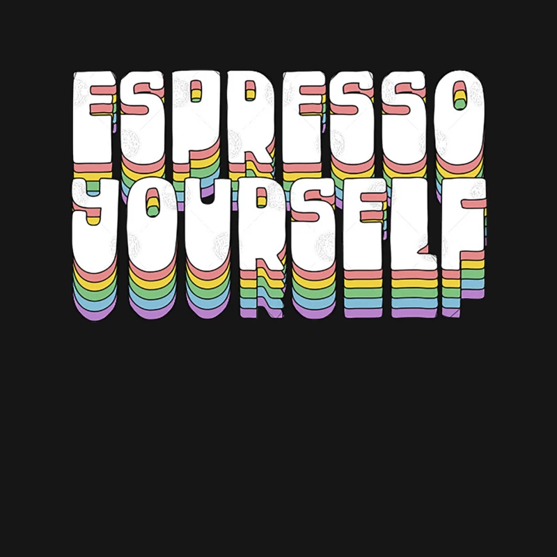 Espresso Yourself  Typographic Design Mouse Pad