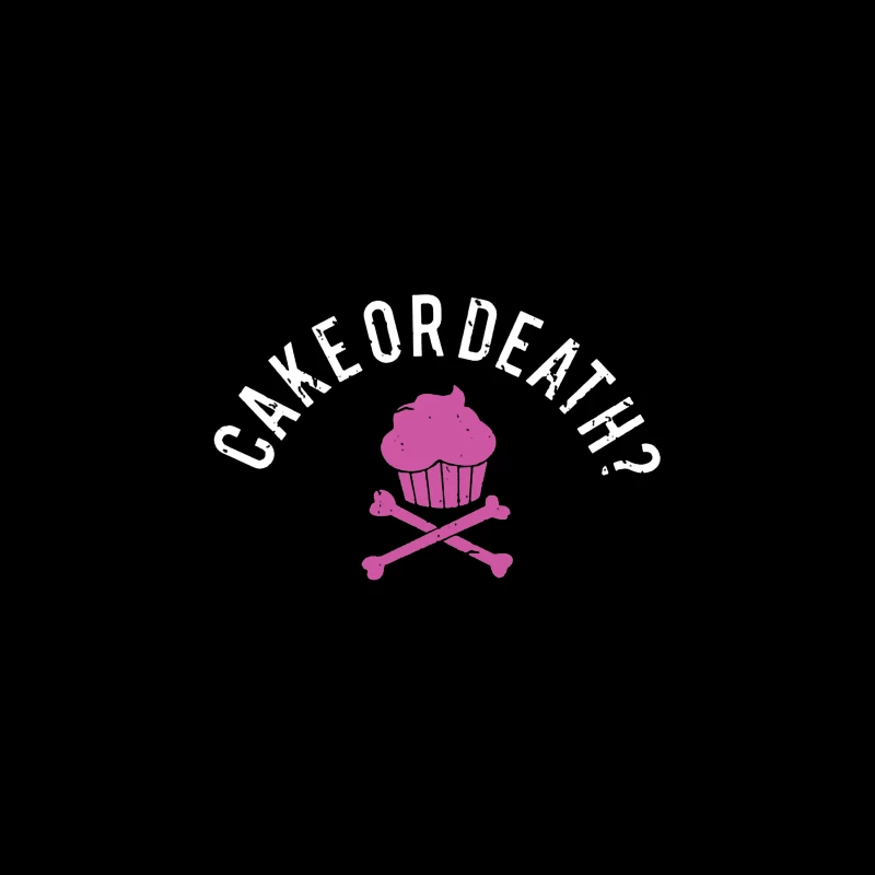 Cake or Death Theme Desk Mat