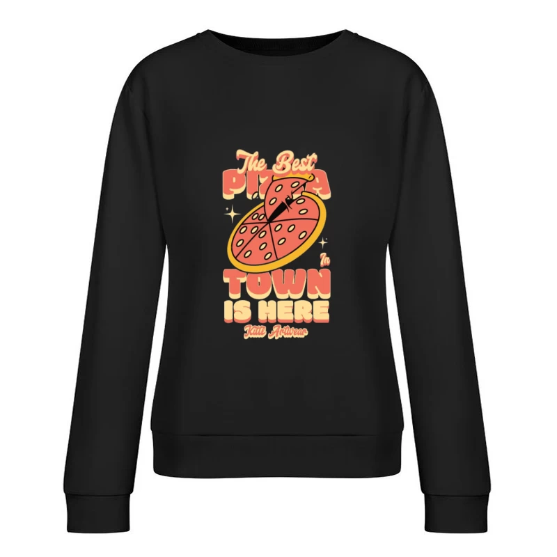 Le meilleur design de pizza en ville Femme Sweat-shirt à enfiler