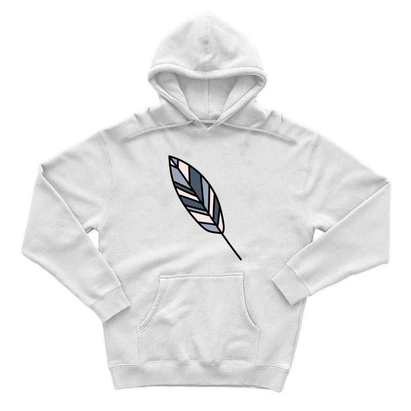 Illustration moderne de feuille géométrique Homme Sweat à capuche