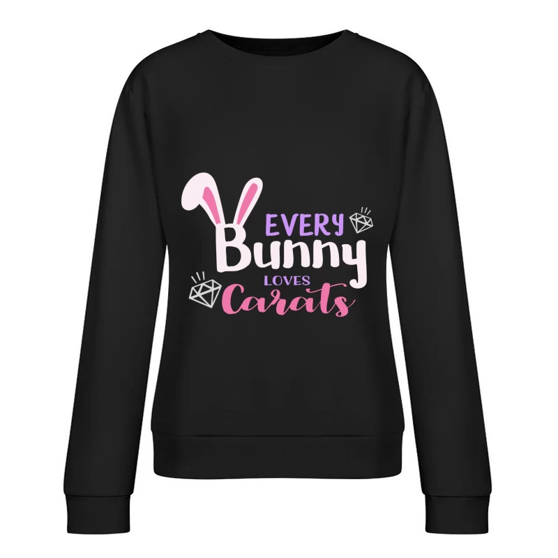 Chaque Lapin Aime les Carats Femme Sweat-shirt à enfiler
