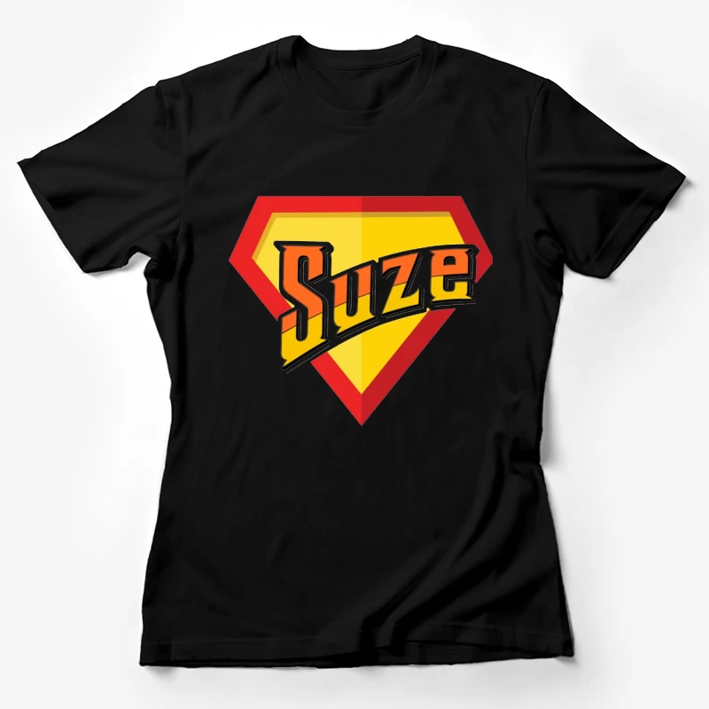 Suze Drink Logo in Superman Shield Style Female T-Shirt