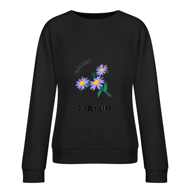 Blumen Design des täglichen Lebens Damen Pullover Sweatshirt