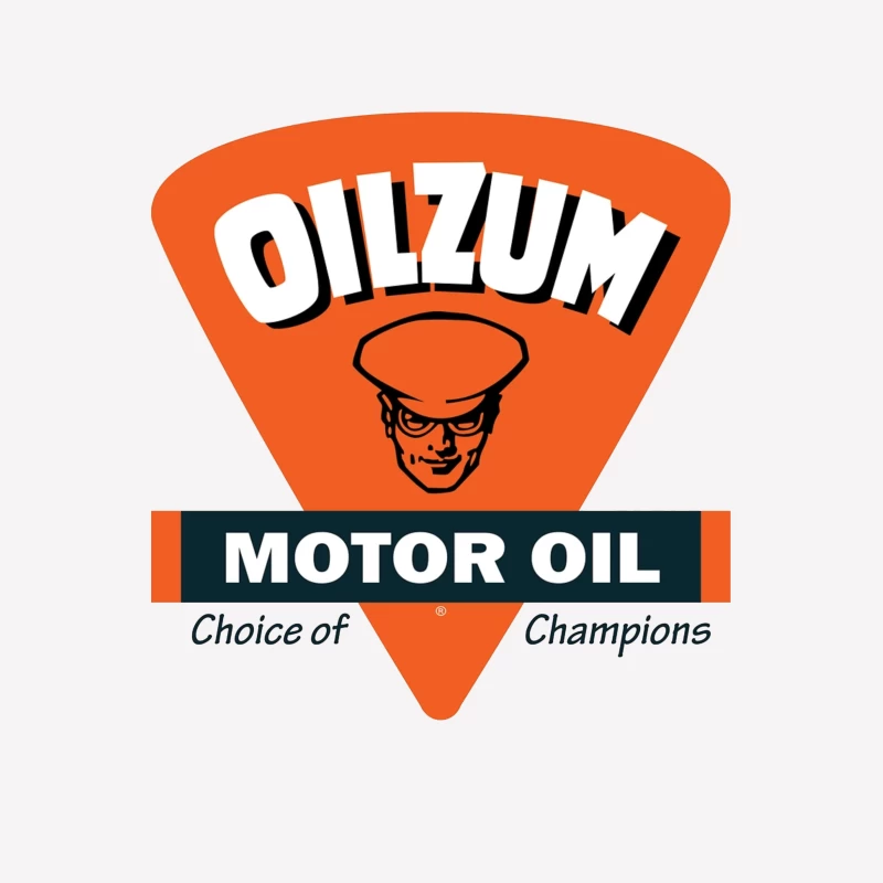 Vintage Oilzum Motor Oil Logo with Retro Design Male T-Shirt