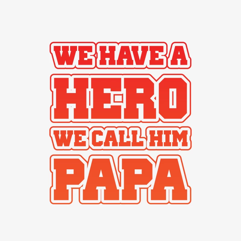 Papa, notre héros Homme Manches Longues T-Shirt