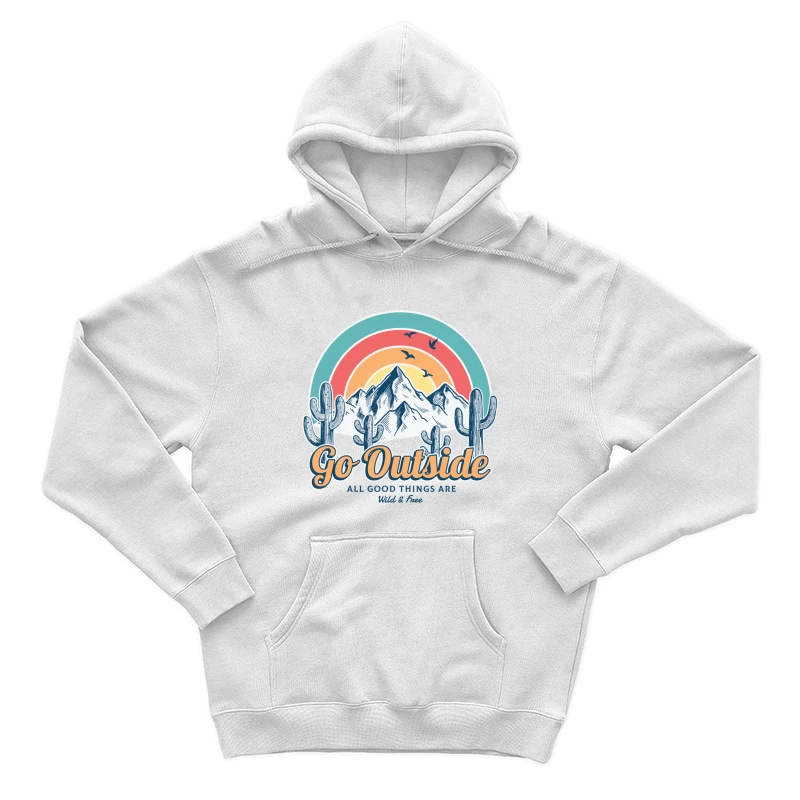 Draußen, Berge, Freiheit Herren Pullover Hoodie