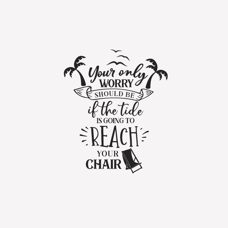 Citation inspirante pour la plage Femme T-Shirt