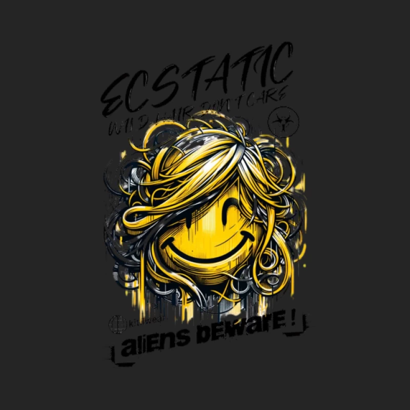 Lächelnde, abstrakte, emoji, künstlerische Skizze Herren Pullover Sweatshirt