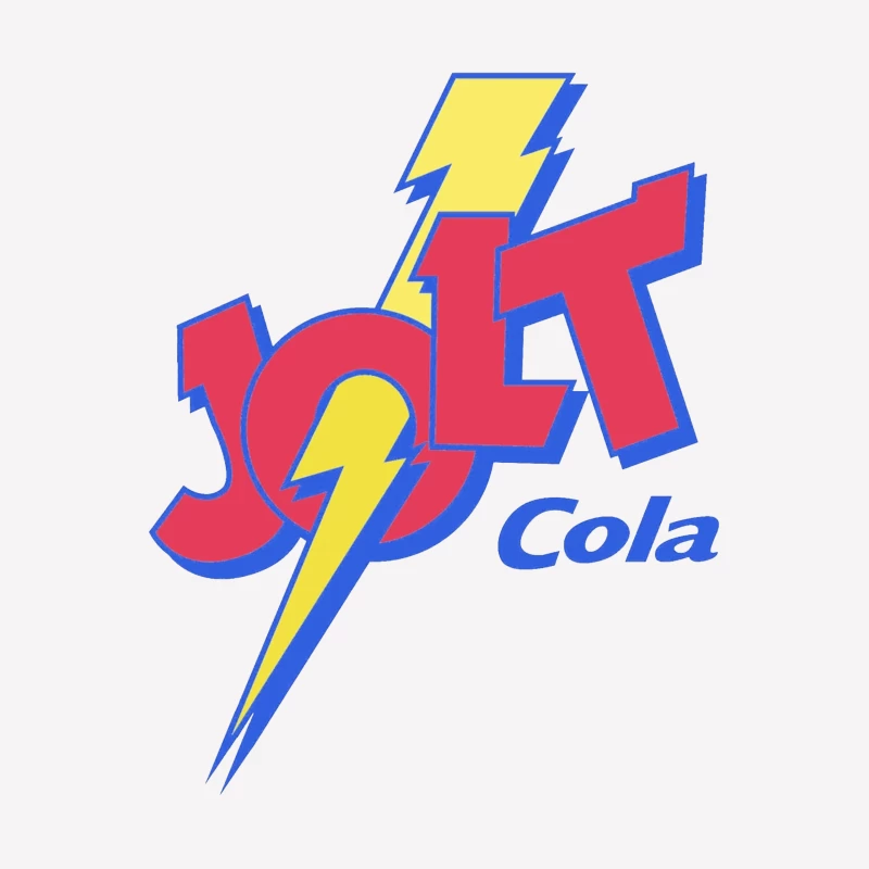 Retro Jolt Cola Energy Drink Logo with Lightning Bolt Design Female T-Shirt