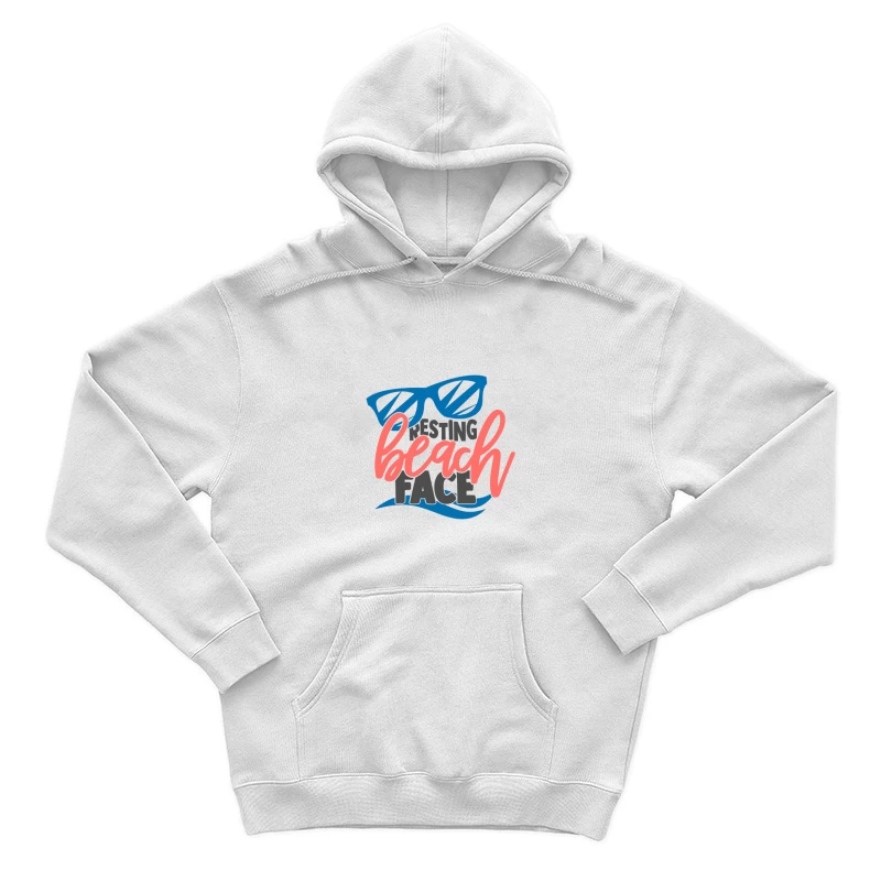 Resting Beach Face Design mit Sonnenbrille Herren Pullover Hoodie