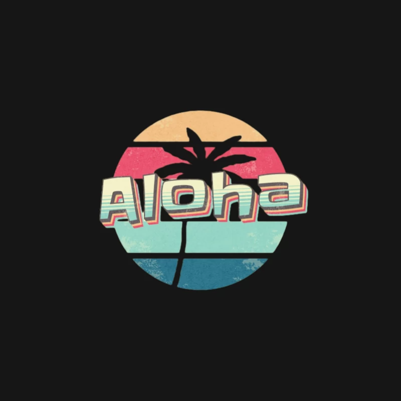Conception Vintage Aloha avec Palmier Femme Manches Longues T-Shirt