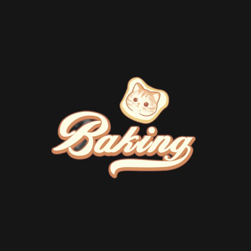 Katzen-Bäckerei Logo Damen Langarm T-Shirt