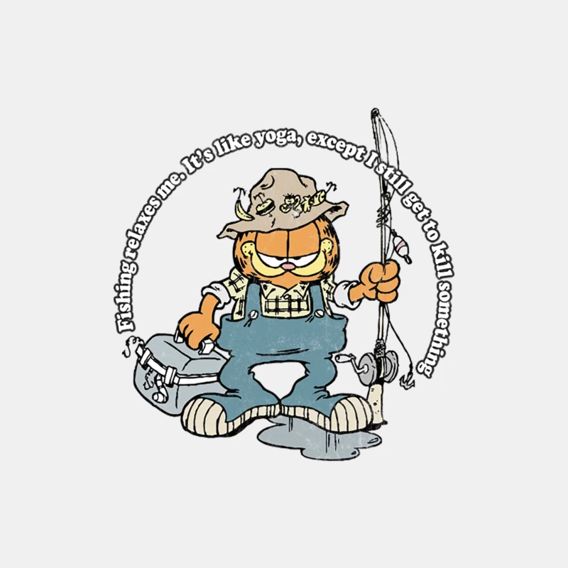 Fishing Relaxes Me -  Funny Fishing Gift Design Male Tank Top
