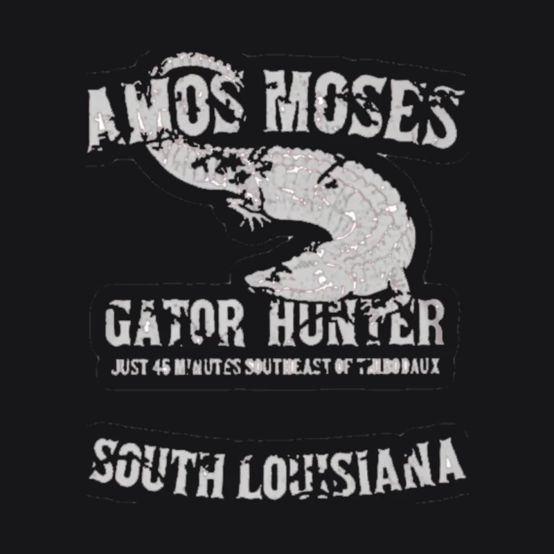 Amos Moses Alligator Trapper 2 Male Pullover Hoodie