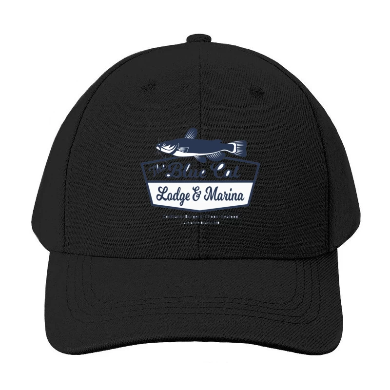 Blue Cat Lodge & Marina Restaurant Logo at Lake of the Ozarks Baseball Cap