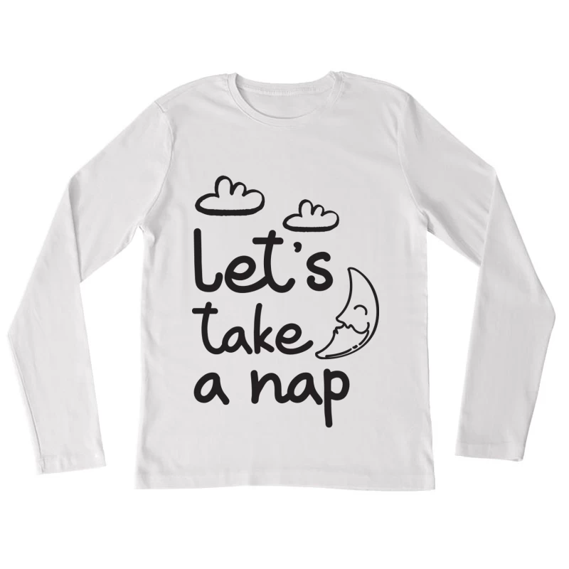 Invitation à une sieste paisible Femme Manches Longues T-Shirt